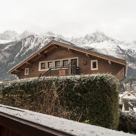 Etoile Cosy Balcon Vue Montagne Proche Centre 霞慕尼