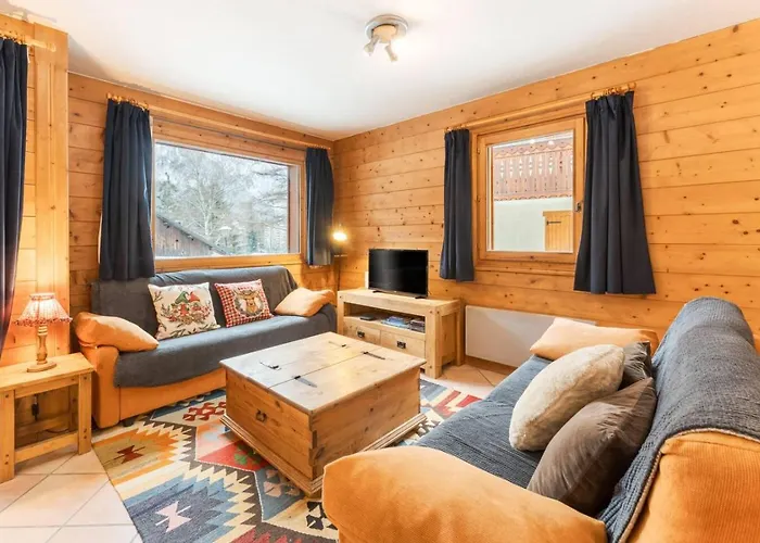 Etoile Cosy Balcon Vue Montagne Proche Centre 霞慕尼